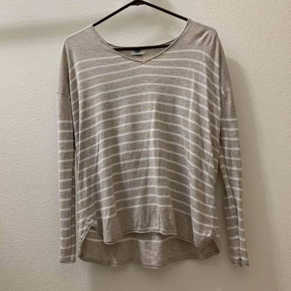Light Tan Striped Sweater